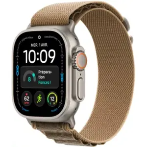 Apple Watch - Montre Connectée 49mm Tit Naturel / Désert Ultra 4 L Ce... pas cher