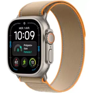 Apple Watch - Montre Connectée 49mm Tit Naturel /Sable Ultra 4 M/L Ce... pas cher
