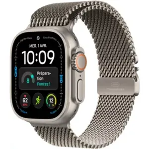 Apple Watch - Montre Connectée  49mm Tit Naturel Milanais Ultra 4 M Ce...