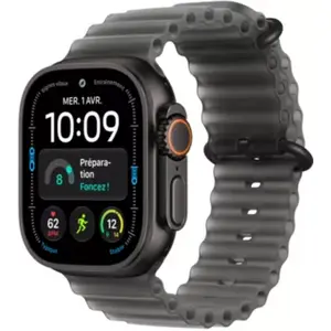 Apple Watch - Montre Connectée 49mm Tit Noir / Gris Ocean Ultra 4 Cel... pas cher