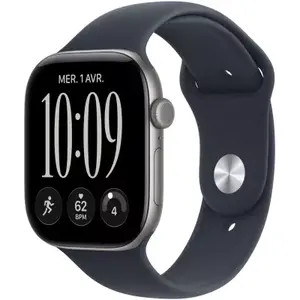 Apple Watch - Montre Connectée 46mm Alu Gris / Bleu Serie 12 M/L pas cher