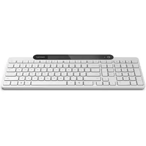 Lenovo Self-Charging Bluetooth Keyboard (DE, Sans fil), Clavier, Blanc pas cher