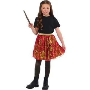 Deguisement Jupe Tutu Et Baguette Gryffondor Taille Unique 5-8 Ans Pou...