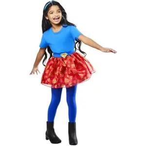 Dc Comics - Deguisement Jupe Tutu + Serre-tete Supergirl - Taille Uniq...
