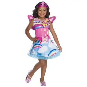Comparateur de prix : RUBIE'S déguisement barbie fée dreamtopia fille - 5/6 ans - rose - r301391t56