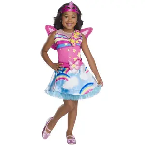 Comparateur de prix : déguisement barbie fée dreamtopia fille - 7/8 ans - rose - rubie's france r301391t78