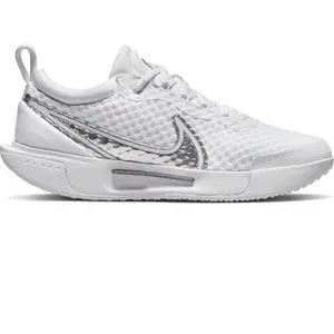Comparateur de prix : Nike Femme Nikecourt Zoom Pro Women's Hard Court Tennis Shoes, White/Metallic Silver, 37.5 EU