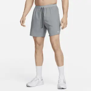 Nike Shorts M NK DF Stride 7In BF Shrt, Smoke Grey/Black/Reflective Silv, DM4761-084, S pas cher