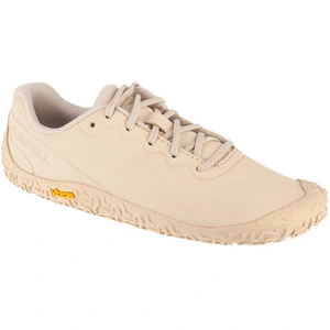 Chaussures Merrell Vapor Glove 6 Leather blanc crème femme - 37 pas cher