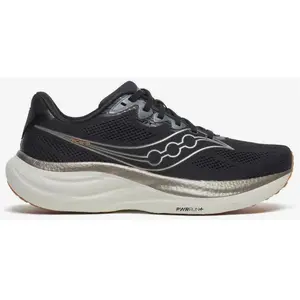 Saucony Mens Ride 19, Noir/gris étain, 11.5 pas cher