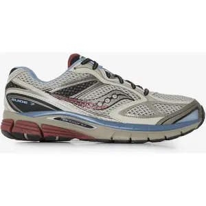Baskets Saucony Originals ProGrid Guide 7 beige bleu bordeaux - 44 pas cher