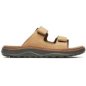 Merrell - Cove Leather Slide - Tan - Taille 46 M pas cher