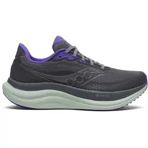 Chaussures Saucony Triumph 23 GORE-TEX noir asphalte violet femme - 37 pas cher