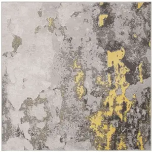 Safavieh Tapis Gris/Jaune 200 X 200 pas cher