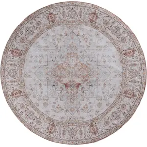 Safavieh Tapis polyester gris clairrouille 244 x 244 cm pas cher
