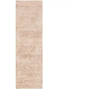 Safavieh Tapis Laine Ivoire/Rouille 70 X 180 pas cher
