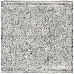 Safavieh Tapis Laine Ivoire/Fusain 120 X 120 pas cher