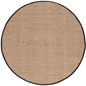 Safavieh Tapis Herbe de mer Naturel/Noir 91 X 91 cm pas cher
