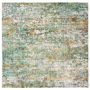 Safavieh Tapis vertturquoisemulticolore 152 x 152 cm pas cher