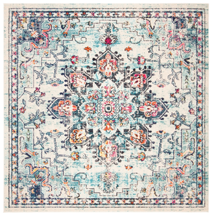 Safavieh Tapis Crème/Bleu 122 X 122 cm pas cher