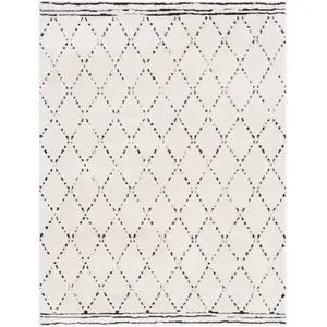 Safavieh Tapis Polyester Ivoire/Noir 160 X 229 cm pas cher