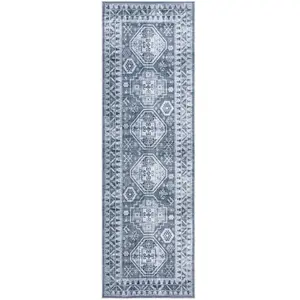 Safavieh Tapis Polyester Gris Vert/Ivoire 75 X 245 pas cher