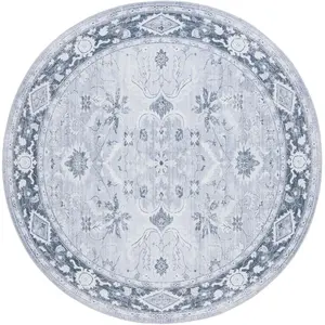 Safavieh Tapis Polyester Light Grey / Grey Green 183 X 183 cm pas cher