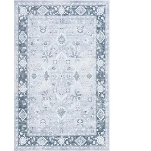 Safavieh Tapis Polyester Light Grey / Grey Green 152 X 244 cm pas cher