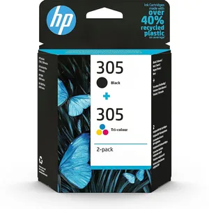 Comparateur de prix : Pack De 2 Cartouches D'encre Hp 305 Noir + 3 Couleurs Authentiques Hp
