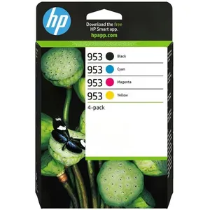 Comparateur de prix : HP 953 - Pack de 4 cartouches d'encre Noir/Cyan/Magenta/Jaune