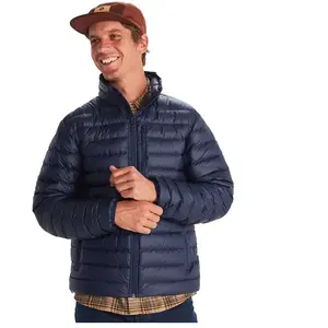 Marmot Homme Highlander Jacket, Veste chaude en duvet, manteau d'hiver isolé, doudoune respirante, veste d'extérieur légère et empaquetable, coupe-vent, Arctic Navy, XXL pas cher