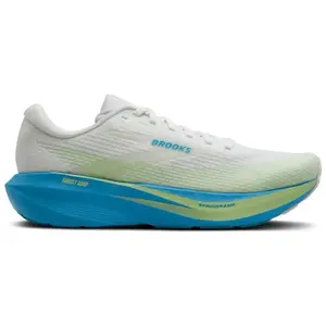 Chaussures Brooks Ghost Amp Medium blanc bleu vert - 44 pas cher
