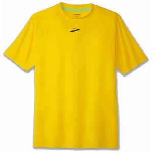 Brooks High Point Short Sleeve jaune M pas cher