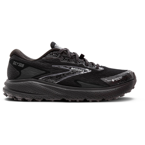 Brooks Homme Divide 5 GTX Sneaker, Black/Alloy/Primer Grey, 45 EU pas cher