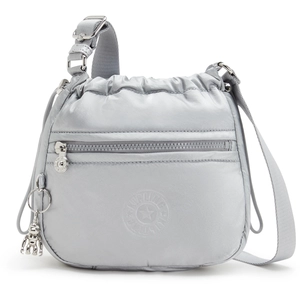 Kipling Sac Bandoulière Jamir Silver Glam Argenté Petit Femme 70% Poly... pas cher
