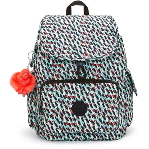 Kipling CITY PACK S Petit sac à dos, Abstract Print (Blanc) pas cher