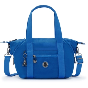 KIPLING Art Mini sac à main avec bandoulière amovible Satin Bleu Taille S, Bleu, S
