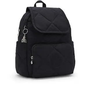 Kipling Sac À Dos City Pack S Cosmic Black Quilt Noir Petit Femme 100% Polyamide pas cher