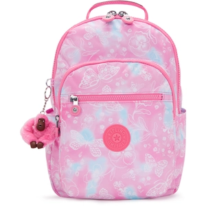 Kipling SEOUL S Petit sac à dos, Garden Clouds (Rose) pas cher