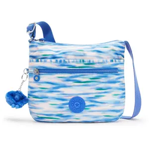 Kipling Sac Bandoulière Arto Diluted Blue Imprimé Moyen Femme 100% Rec... pas cher
