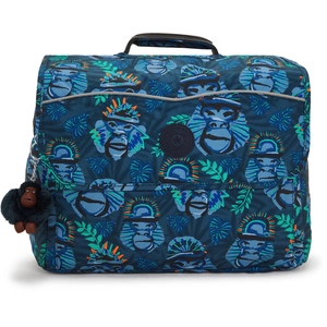 Kipling Sac À Dos Codie M Blue Monkey Fun Imprimé Standard Femme 100% Recycled Polyester pas cher