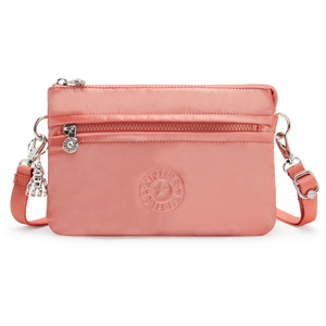 Kipling Sac Bandoulière Riri Peach Glam Rose Petit Femme 70% Polyamide... pas cher