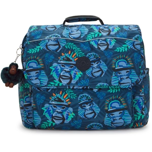 Kipling Sac À Dos Codie L Blue Monkey Fun Imprimé Grand Femme 100% Recycled Polyester pas cher