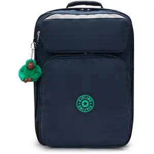 Kipling Sac À Dos Scotty Blue Green Block Bleu Grand Femme 100% Polyam... pas cher