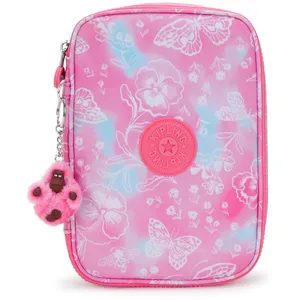 Kipling 100 PENS Grand étui à crayons, pochettes, étuis, Garden Clouds (Rose) pas cher