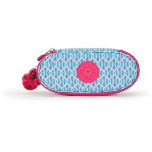 Comparateur de prix : Kipling DUOBOX Étui à crayons de taille moyenne, pochettes, étuis, Dreamy Geo C (Bleu)