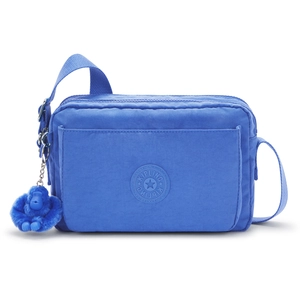 Kipling Sac Bandoulière Abanu M Havana Blue Bleu Standard Femme 56% Recycled Polyamide, 44% Polyamide