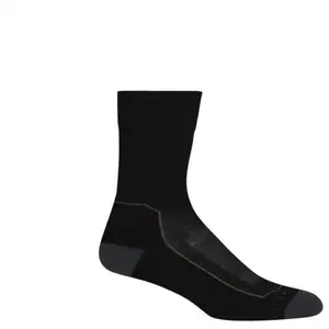 Chaussettes femme Icebreaker hikelight crew - noir/marron - S pas cher