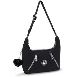Kipling Sac D'épaule Nikki Rapid Black Noir Petit Femme 100% PolyamideVendu parkipling