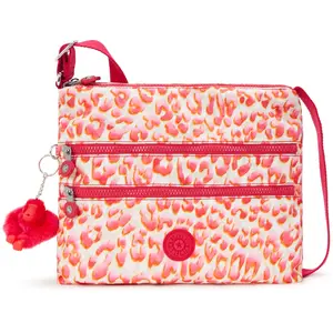 Kipling ALVAR Sac à bandoulière de taille moyenne, Latin Cheetah (Rouge) pas cher